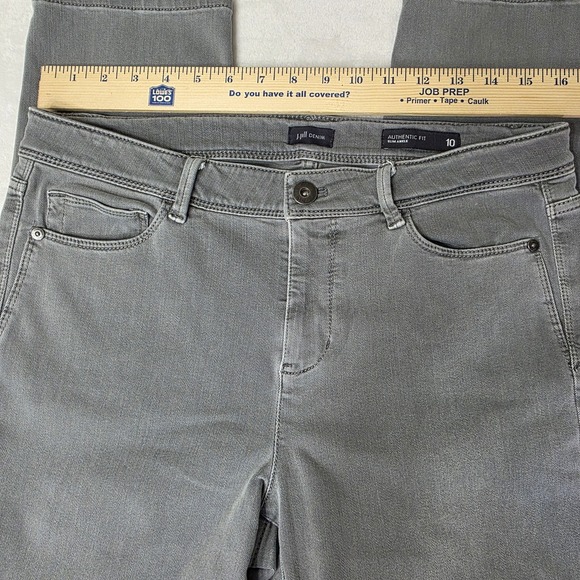 J. Jill Denim Authentic‎ Fit Slim Ankle Jeans Gray 10 - Picture 4 of 11